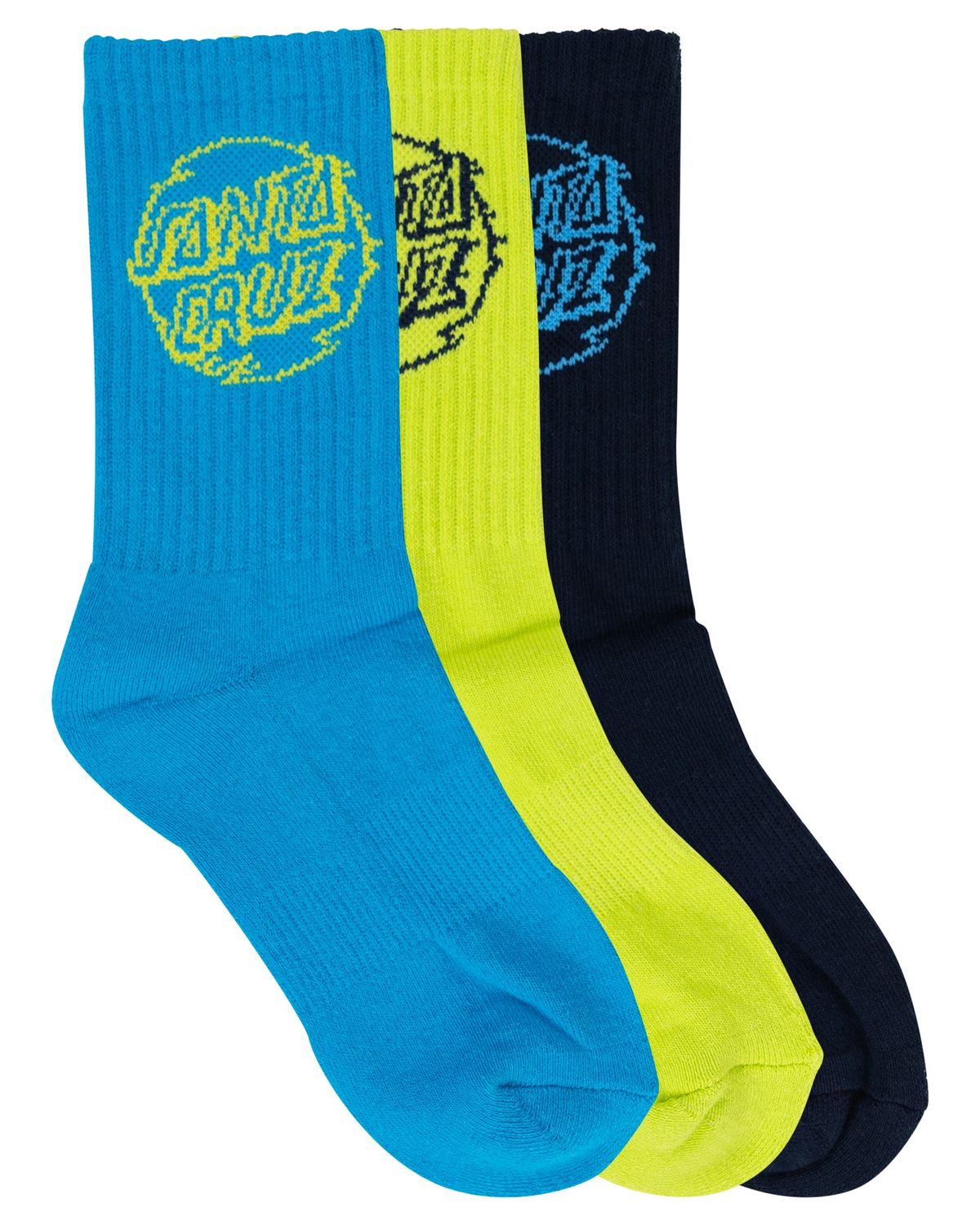 Santa Cruz Vivid Dot Mono Sock 3PACK [2-8 YOUTH]