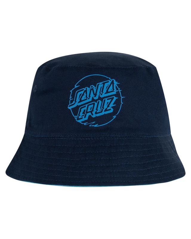 Santa Cruz Vivid Dot Mono Bucket Hat REVERSIBLE / Navy [YOUTH]