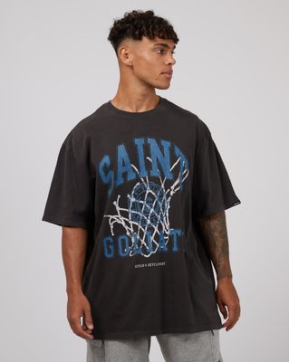 St Goliath Net Tee/ WBlk