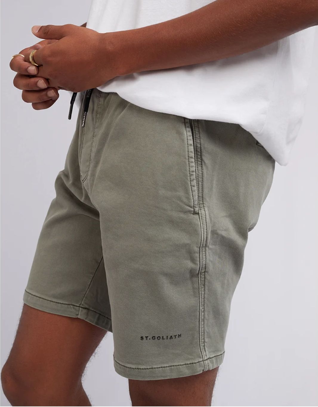 St Goliath Mens Fairhaven EW Hybrid Short/ Olive