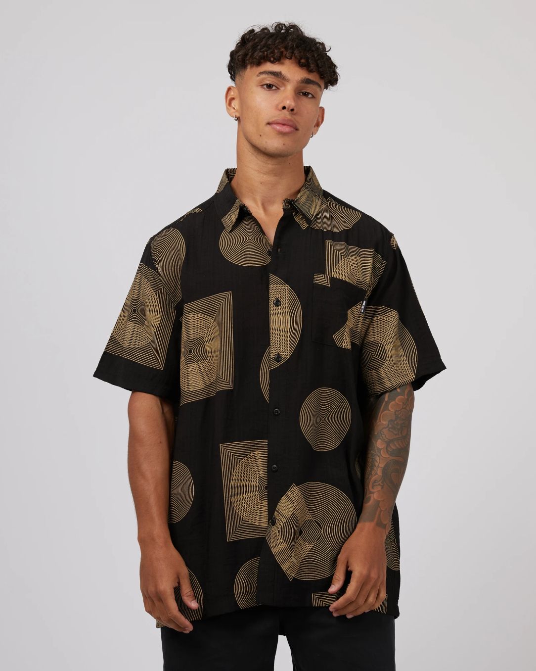 St Goliath Inner Circle Short Sleeve Shirt/Blk