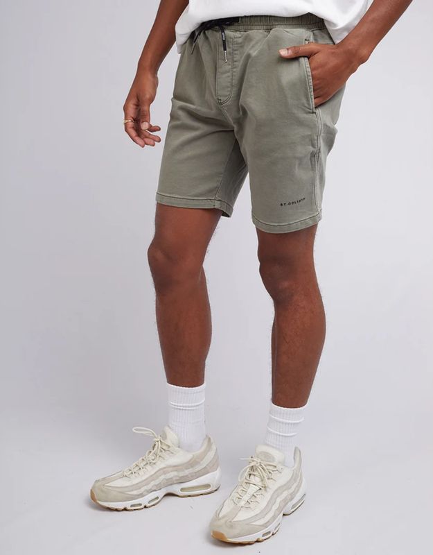 St Goliath Mens Fairhaven EW Hybrid Short/ Olive