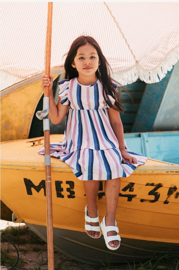Eve Girl Alexandra Dress / Stripe [3-7YEARS]