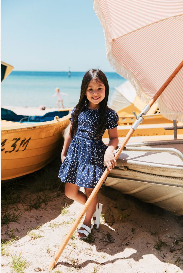 Eve Girl Lou Dress/ Nvy [8-16YEARS]