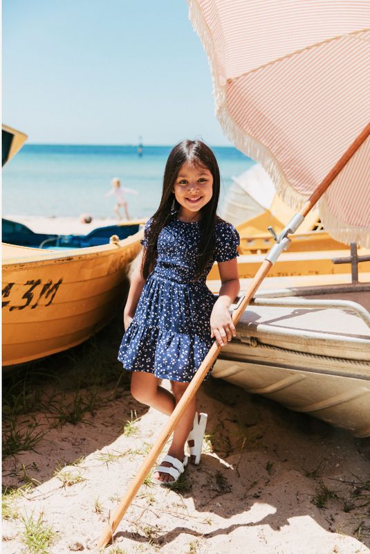 Eve Girl Lou Dress/ Nvy [8-16YEARS]