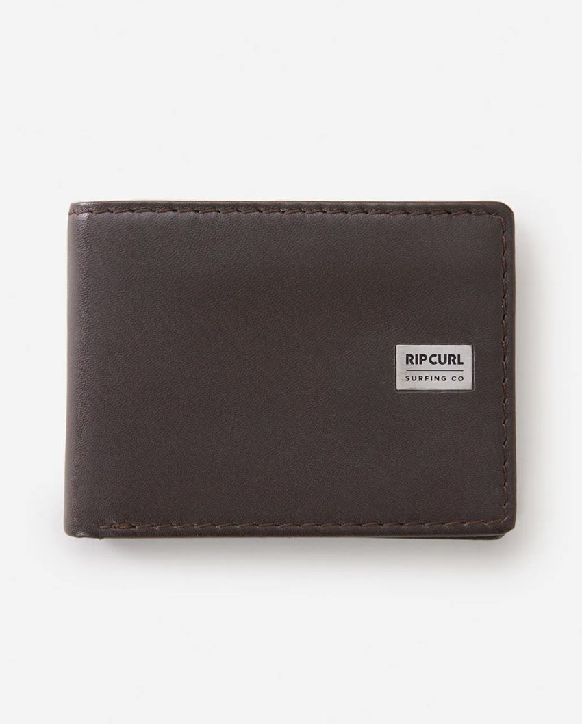 RipCurl Marked RFID All Day Wallet/  Brwn