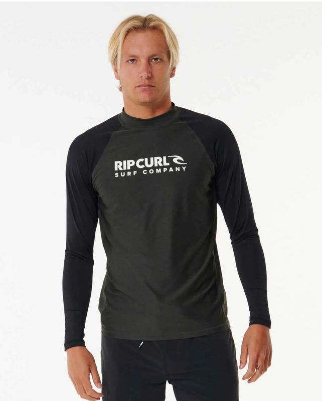 Rip Curl Shock UPF L/S/ Black Marle