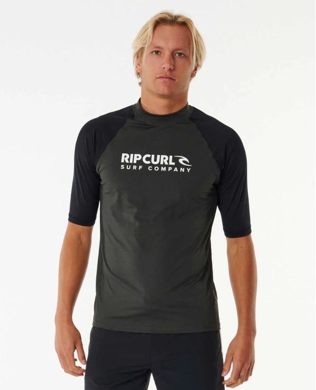 Rip Curl Shock UPF S/S/ Black Marle