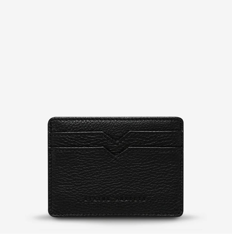 Status Anxiety Together For Now Card Holder/ Black
