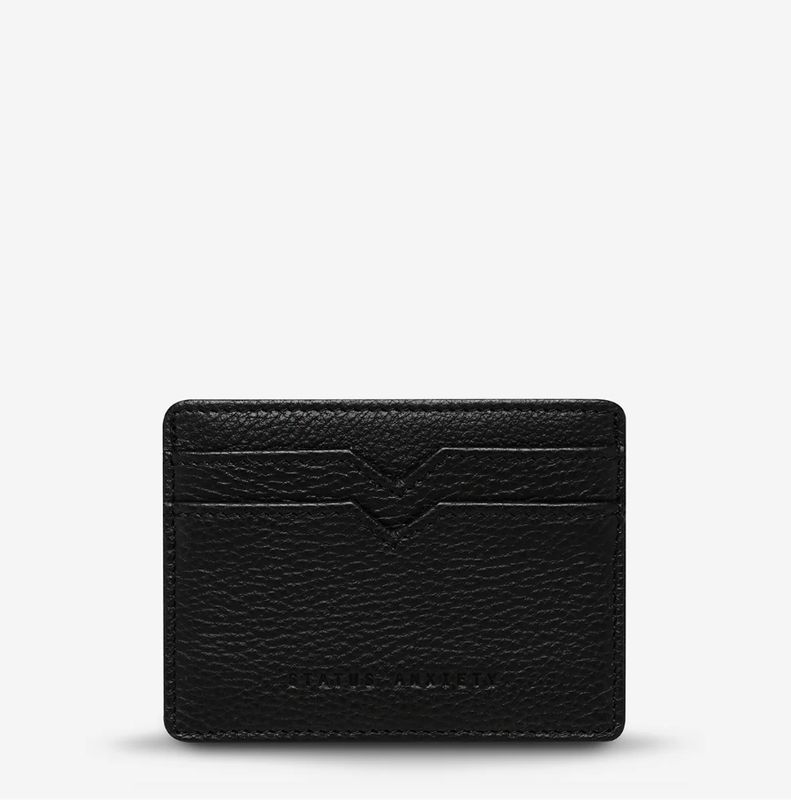 Status Anxiety Together For Now Card Holder/ Black