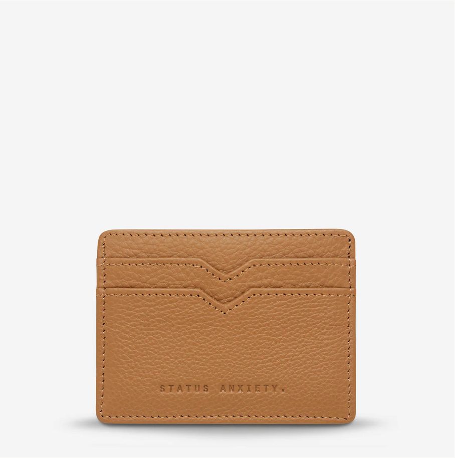 Status Anxiety Together For Now Card Holder/ Tan