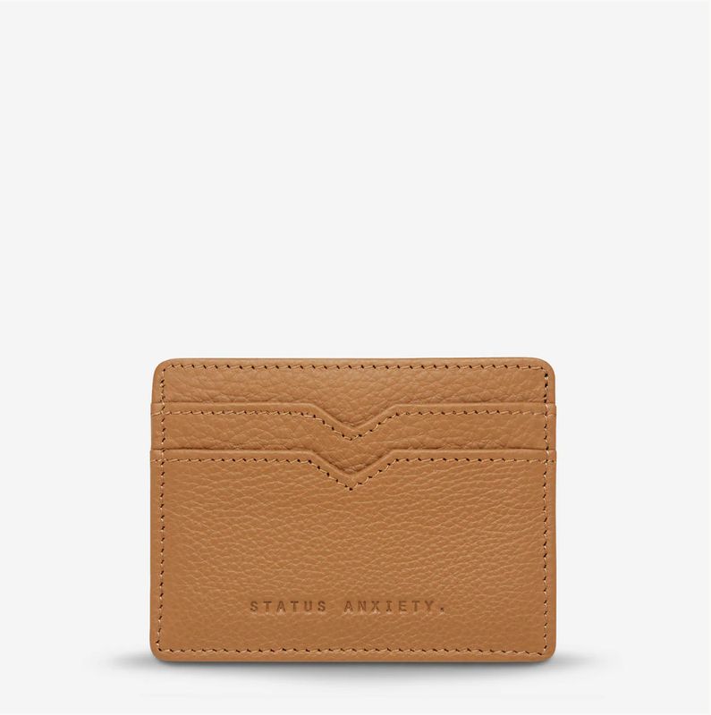 Status Anxiety Together For Now Card Holder/ Tan