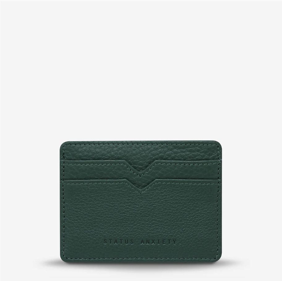 Status Anxiety Together For Now Card Holder/ Teal