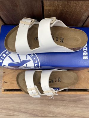 Birkenstock Arizona Birko-Flor Regular/ Eggshell