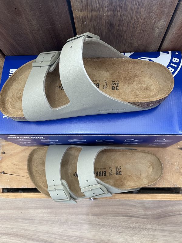 Birkenstock- Arizona Birko-Flor Regular/ Faded Khaki