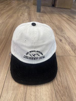 Rinsed Co Corduroy Contrast Cap/ Black/White