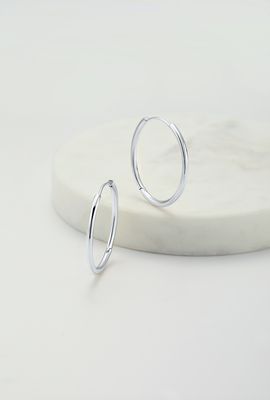 Zafino Delilah Hoop Large/ Silver