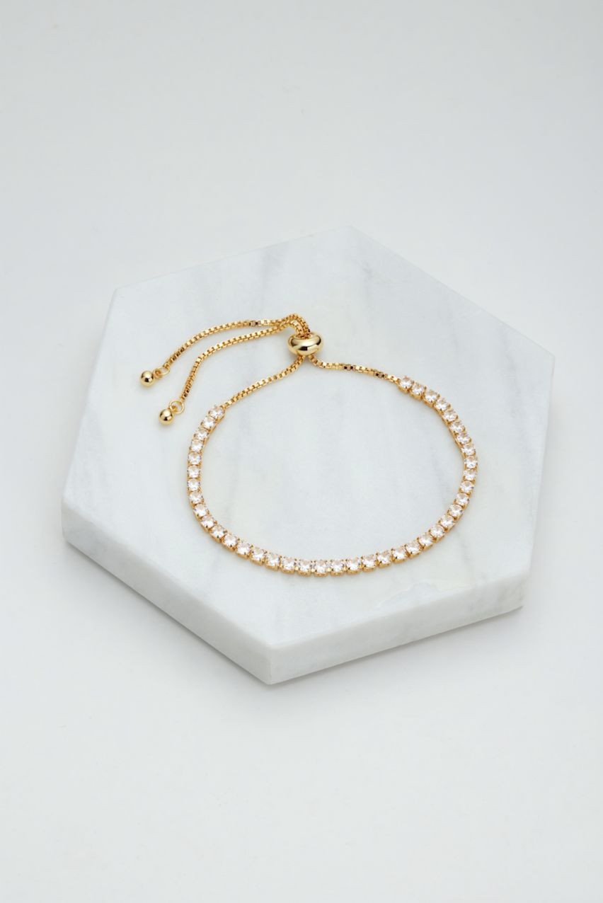 Zafino Nikki Tennis Bracelet/ Gold/Clear