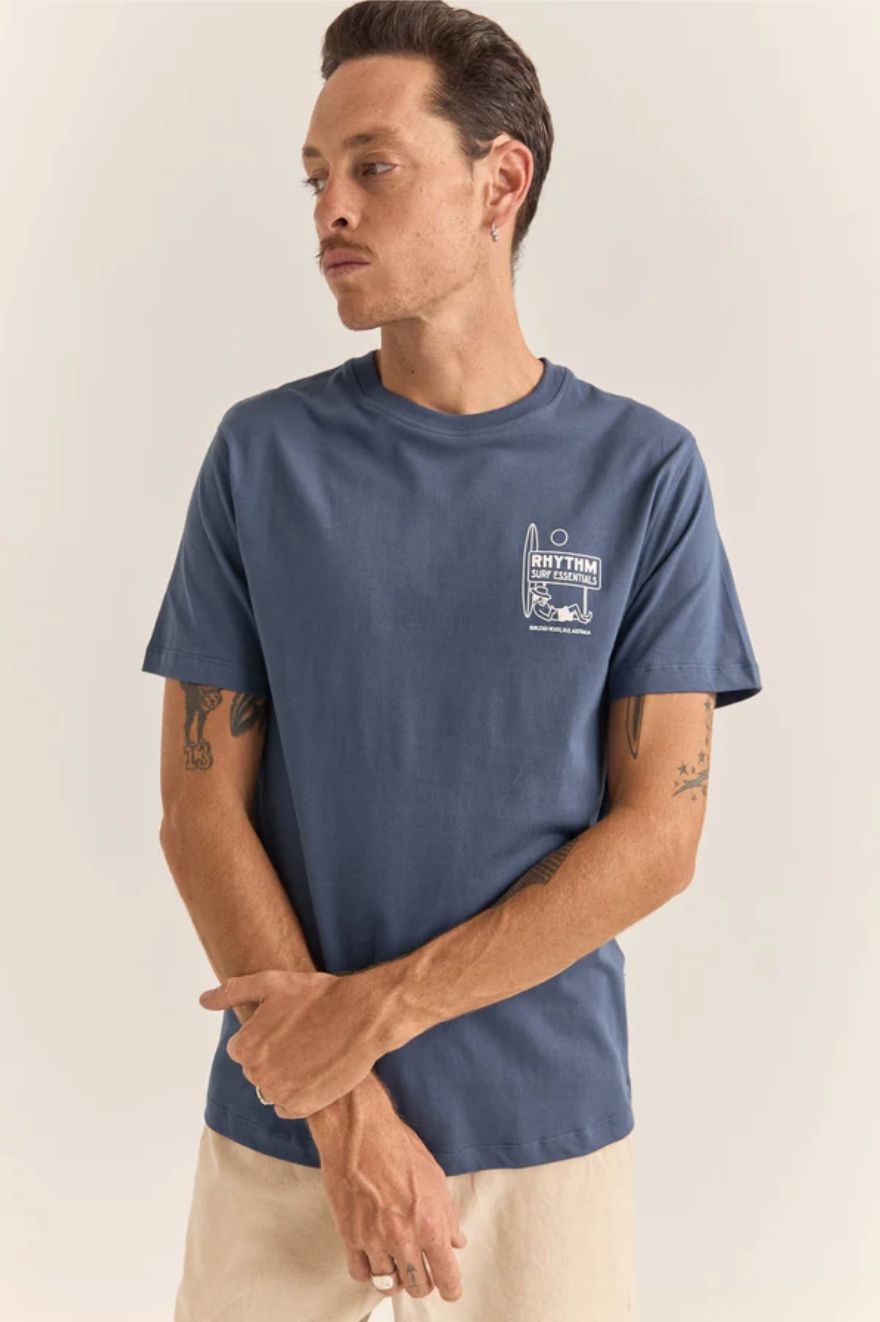 Rhythm Siesta Tee/ Navy
