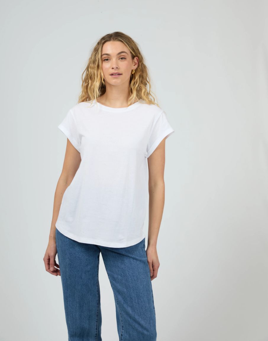 AAE Lucy Turnback Tee/ White