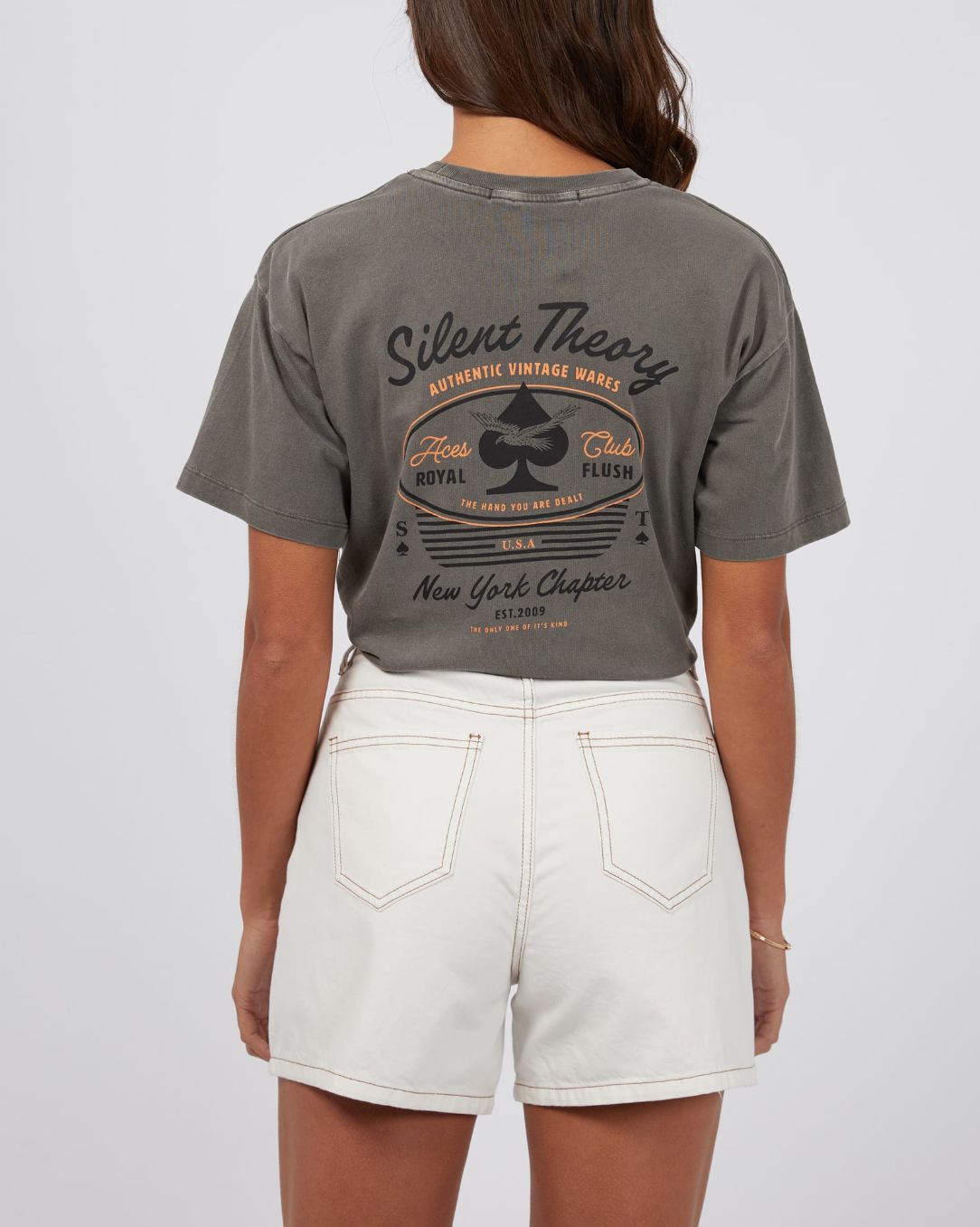 Silent Theory ACE Club Tee/ Coal