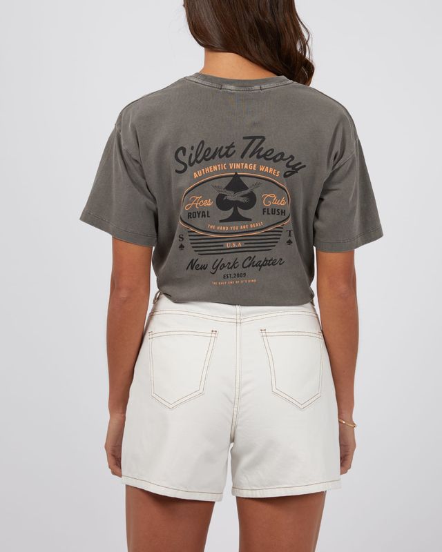 Silent Theory ACE Club Tee/ Coal