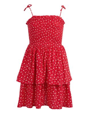 Eve Girl Valencia Empire Dress/ Red [8-16YEARS]