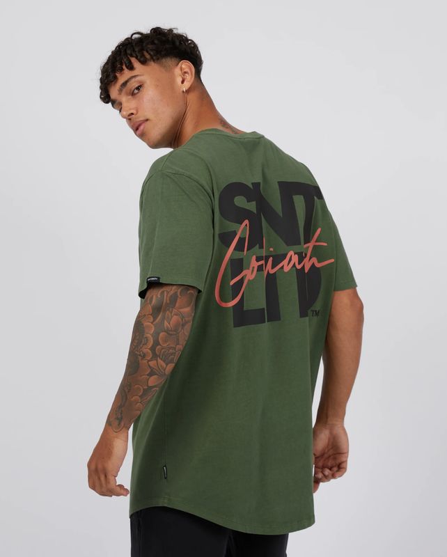 St Goliath Overwrite Tee/ Forrest
