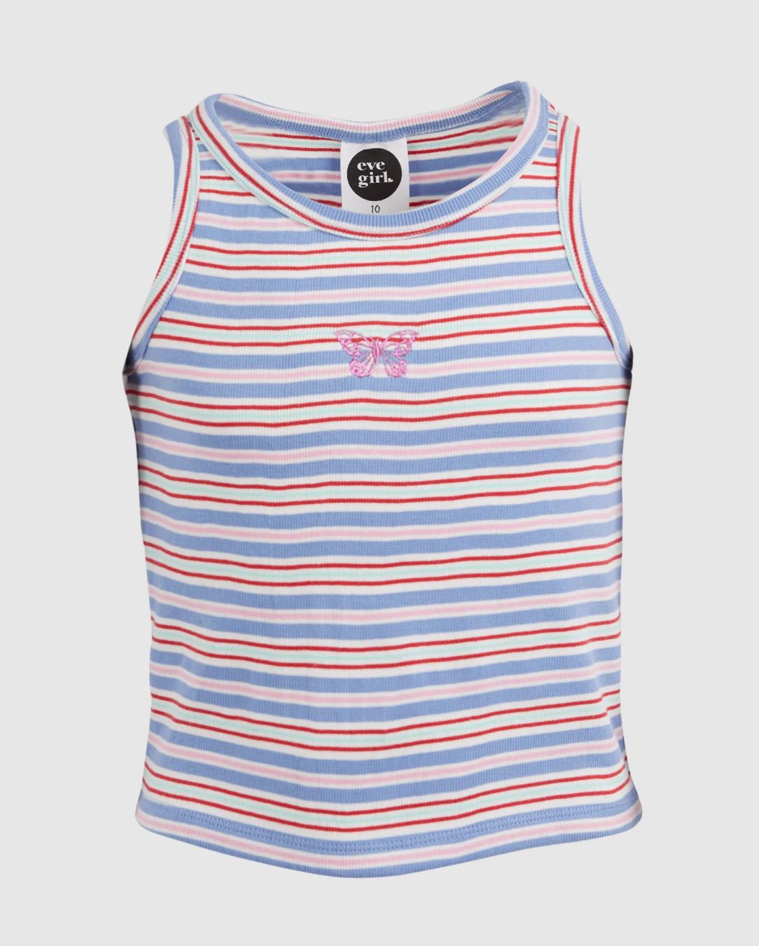 Eve Girls Tory Rib Tank/ Stripe