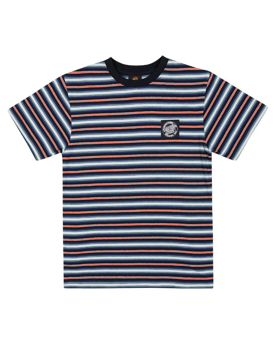 Santa Cruz MFG Dot Patch Chest Tee/ Stripe