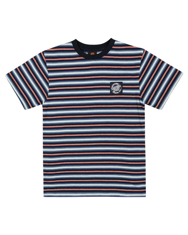 Santa Cruz MFG Dot Patch Chest Tee/ Stripe