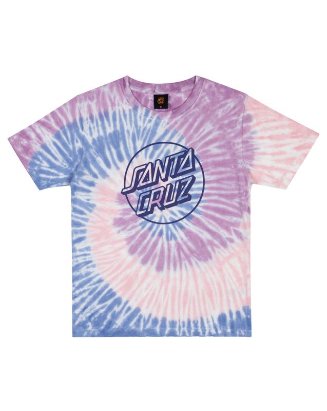 Santa Cruz Opus Dot Front Tee/ Purple Tie Dye