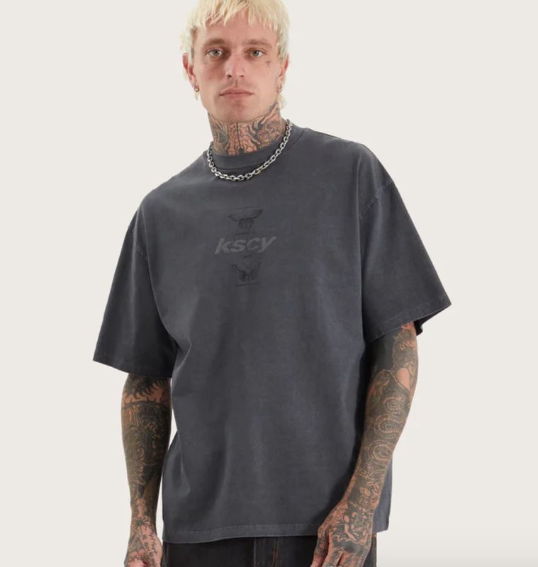 KSCY Tretio Street Tee/ Washed black