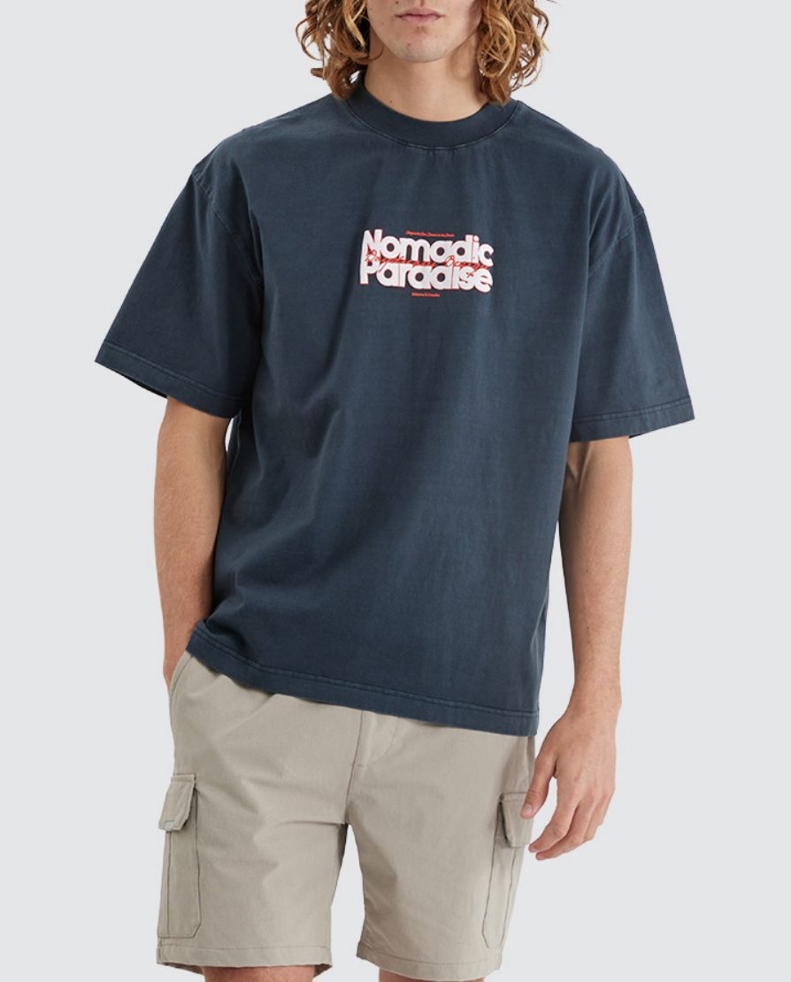 Nomadic Daydream Street Tee/ Washed Black