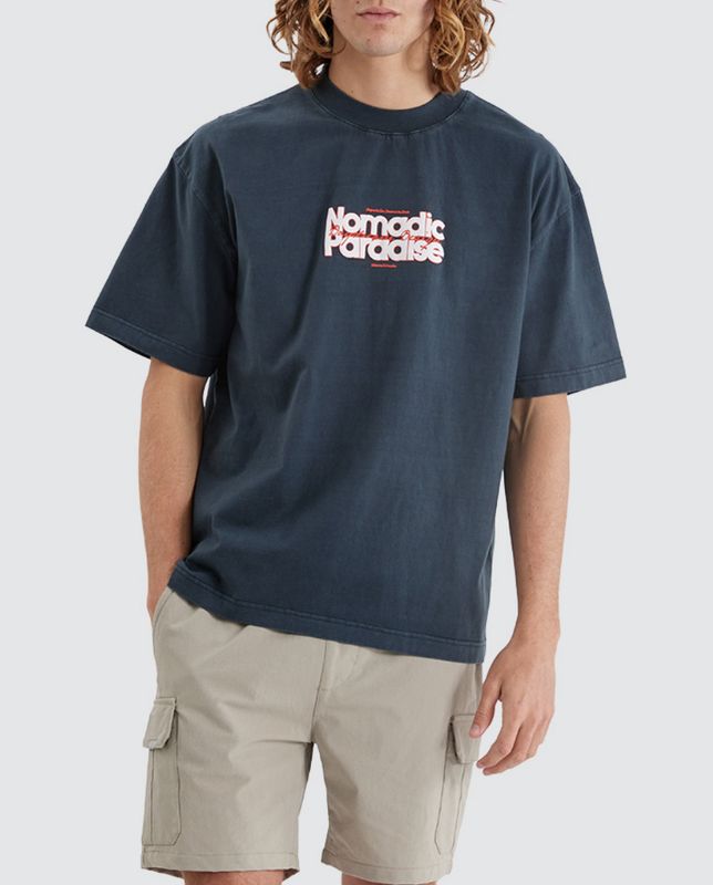 Nomadic Daydream Street Tee/ Washed Black