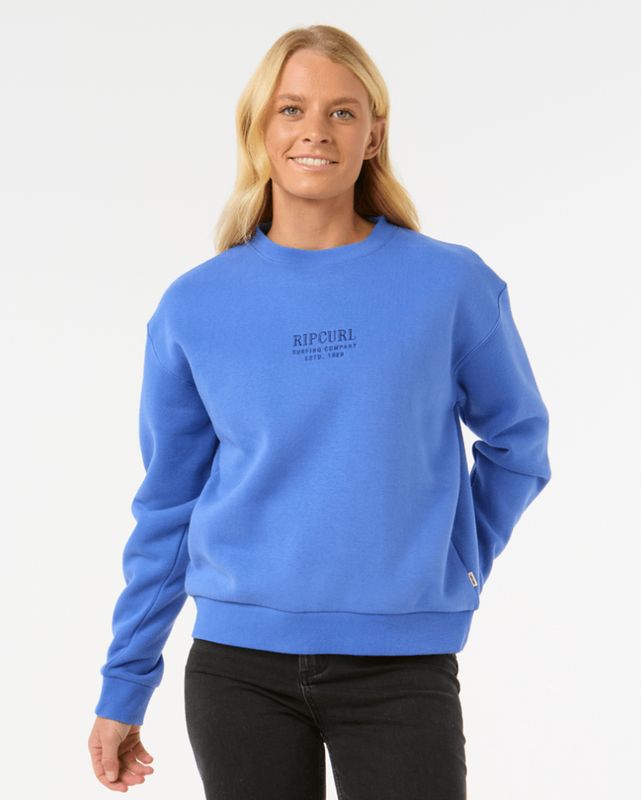 Rip Curl Surf Staple Relaxed Crew/ Ocean