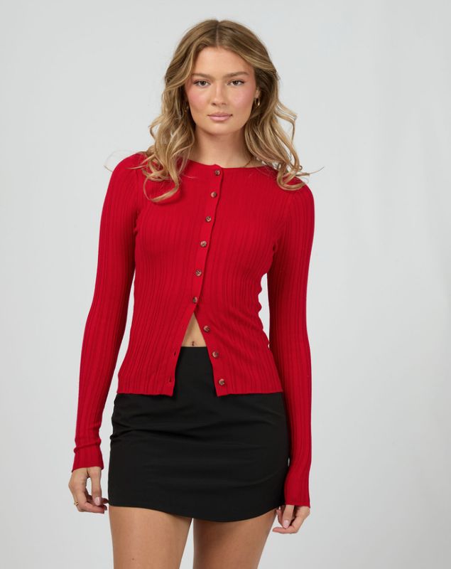 Jorge Mimi Cardigan/ Red