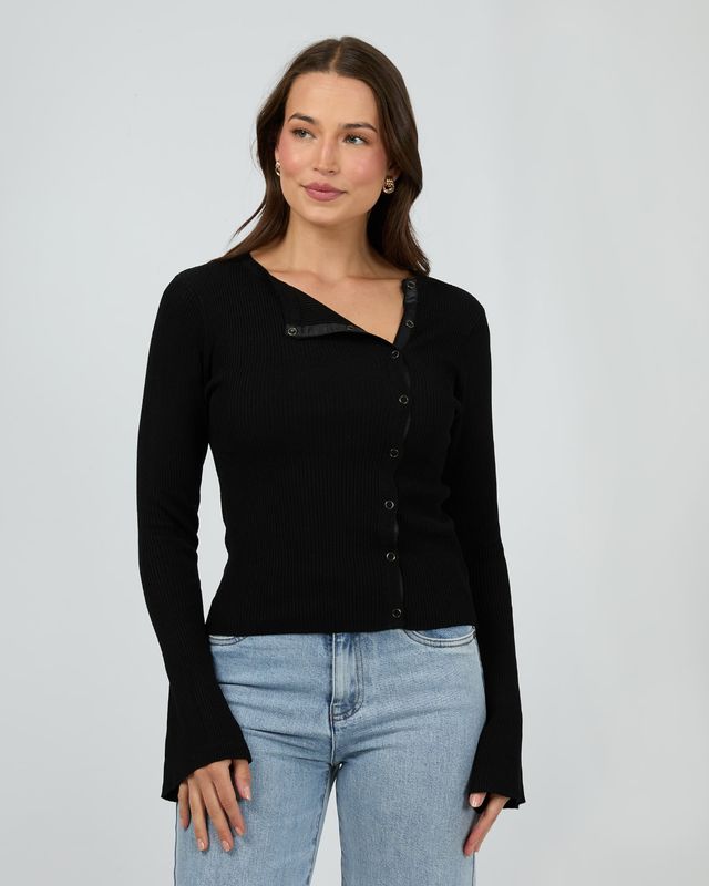 Silent Theory Marleigh Knit Long Sleeve/ Black