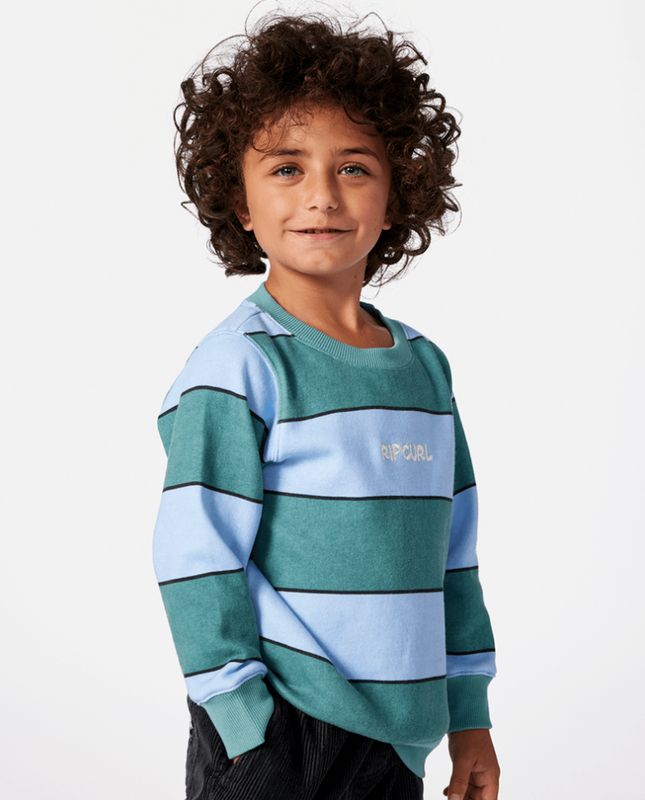 Rip Curl Grom Energy Crew/ Blue [1-8YEARS]