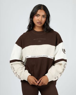 AAE Active Performance Slouch Crew/ Brown