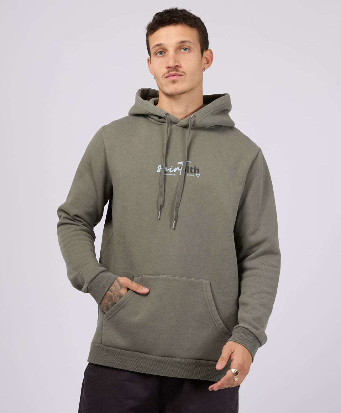 St Goliath Sign Off Hoodie / Agave Green