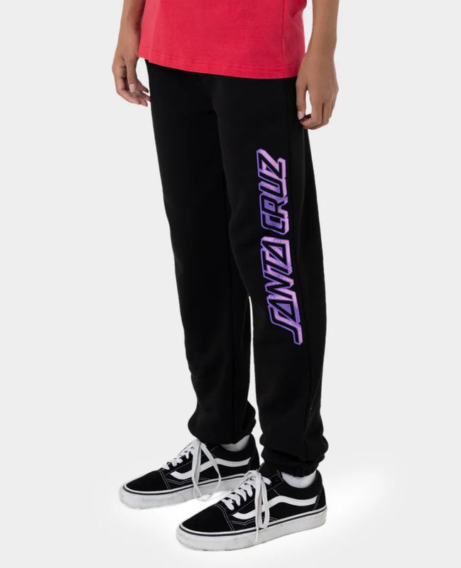 Santa Cruz Seeing Moon Dot Trackpant/ Black [8-16YEARS]