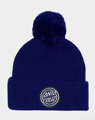 Santa Cruz Triple Stroke Bobble Beanie / Dark BLue