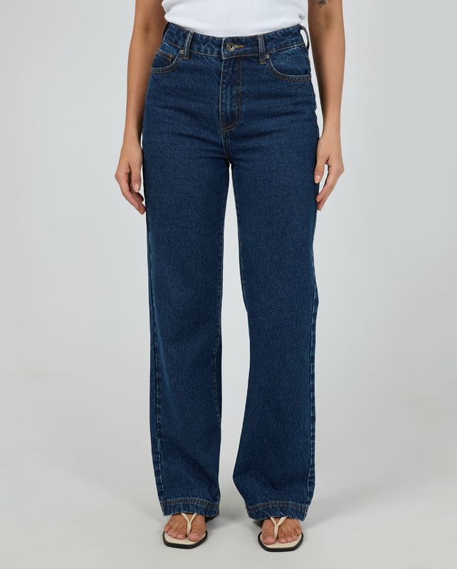 Silent Theory Hunter Wide Leg Jean/ Dark Blue