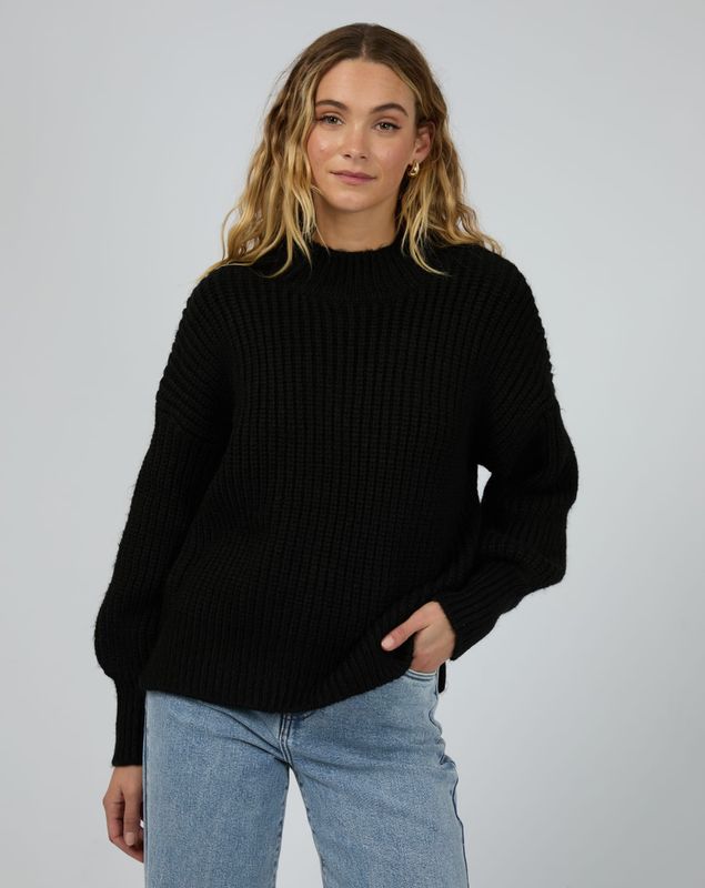 Silent Theory Mari Knit Jumper / Black