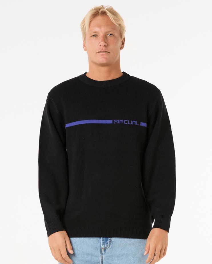 RipCurl Search Dosed Knit Crew/ Black