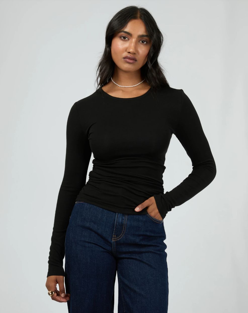AAE Kylie Long Sleeve Top/ Black