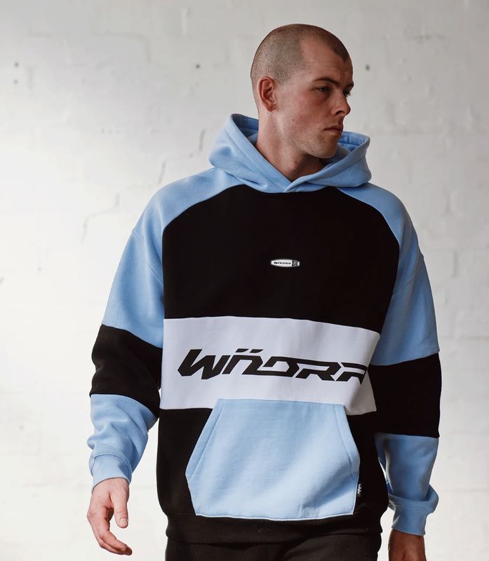 WNDRR Combine Panel Hood Sweat/ Blue