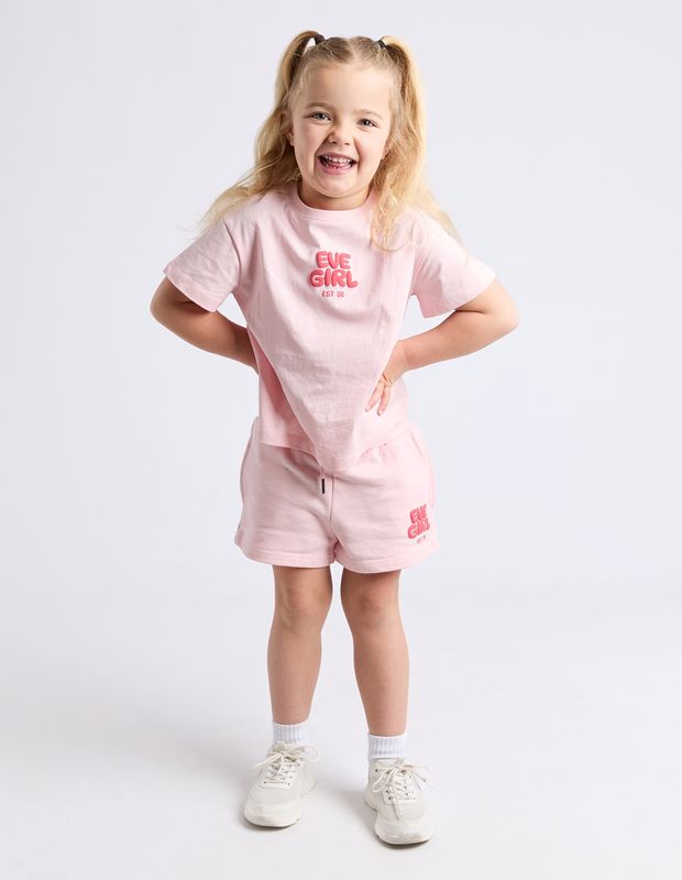 Eve Girl Sports Club Tee/ Pale Pink [3-7YEARS]
