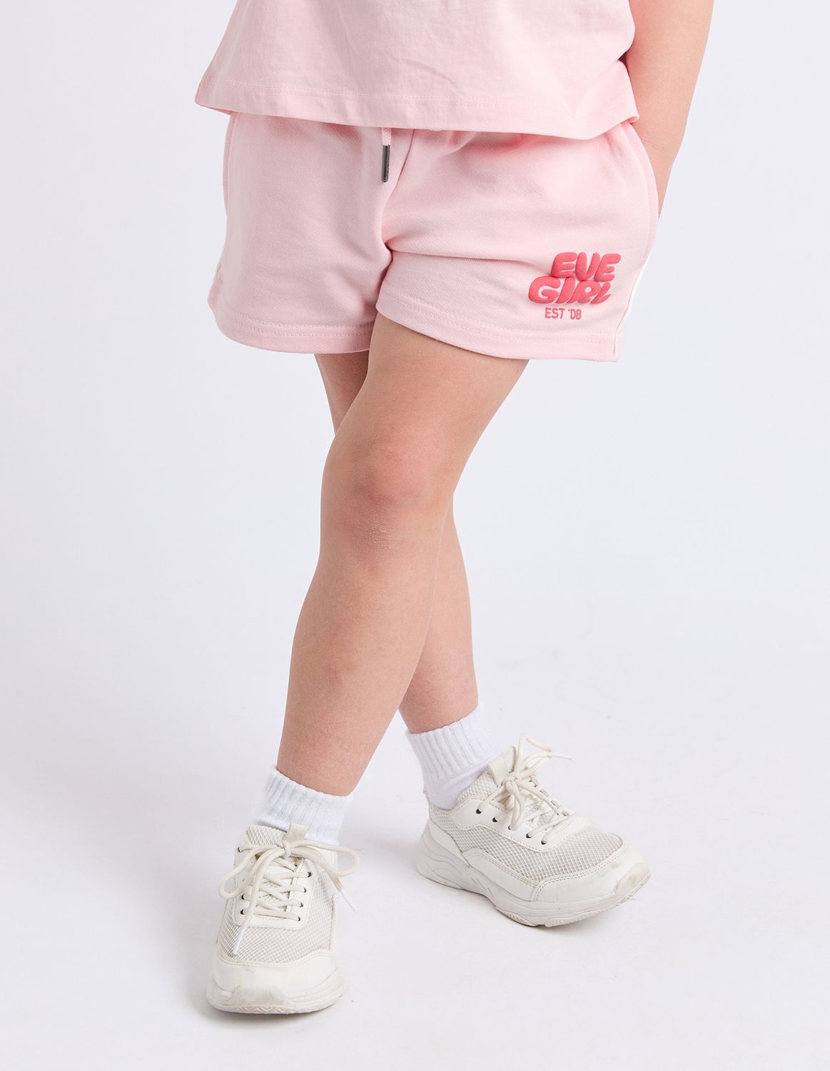 Eve Girl Sports Club Fleece Short/ Pale Pink [3-7YEARS]